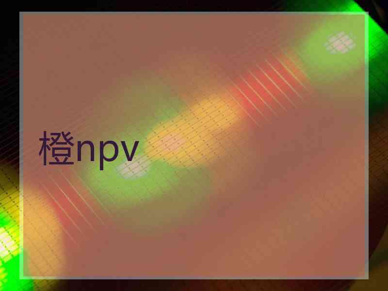 橙npv