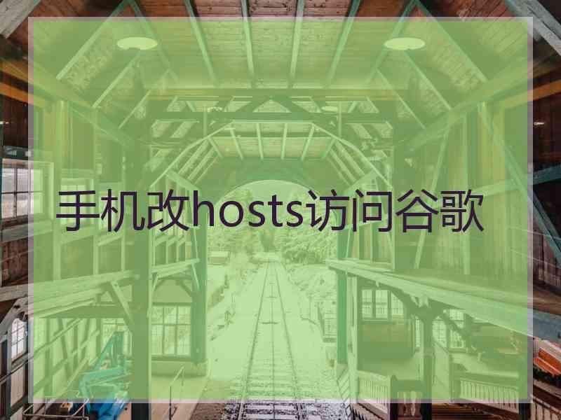 手机改hosts访问谷歌