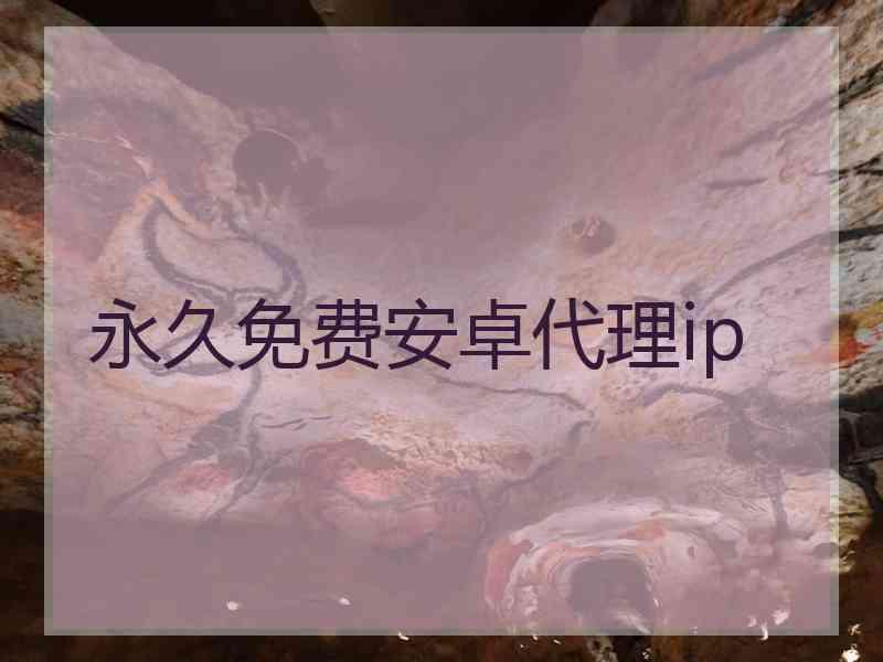 永久免费安卓代理ip